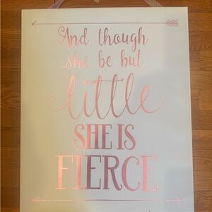 Pink and White Inspirational Wall Art